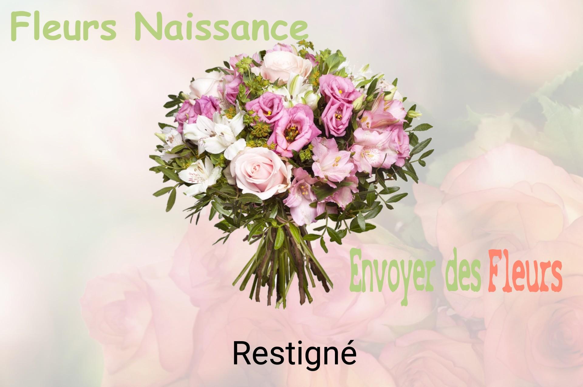 Bouquet de fleurs de naissance livré à Restigné